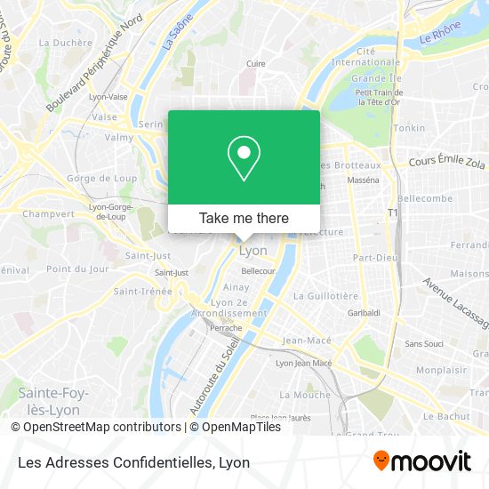 Les Adresses Confidentielles map