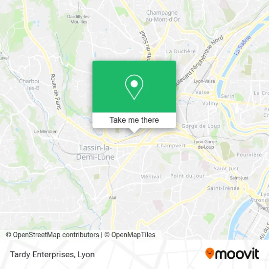 Tardy Enterprises map