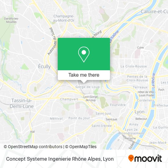 Concept Systeme Ingenierie Rhône Alpes map