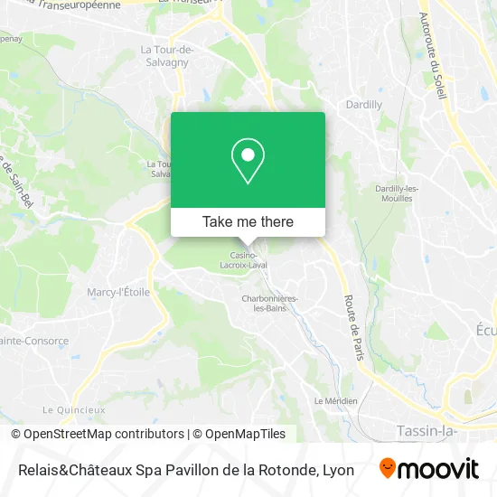 Relais&Châteaux Spa Pavillon de la Rotonde map