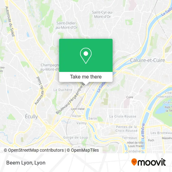 Mapa Beem Lyon