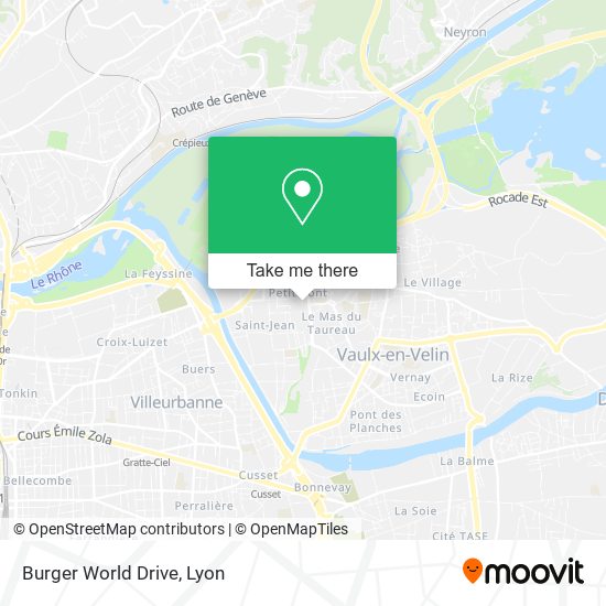 Mapa Burger World Drive