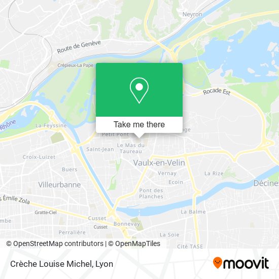Crèche Louise Michel map