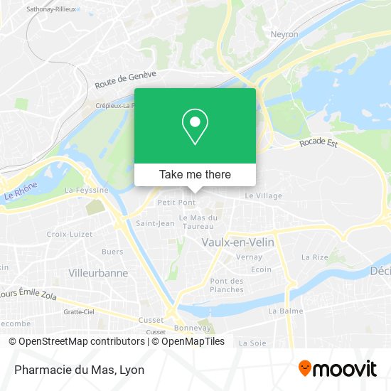 Mapa Pharmacie du Mas