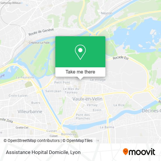 Assistance Hopital Domicile map