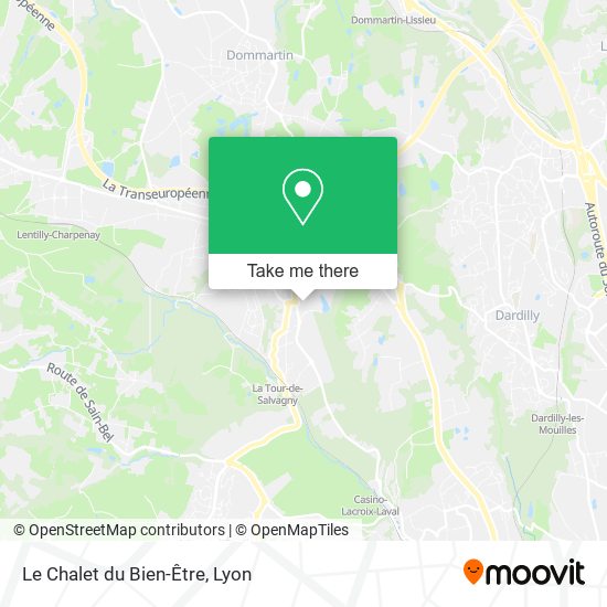 Le Chalet du Bien-Être map