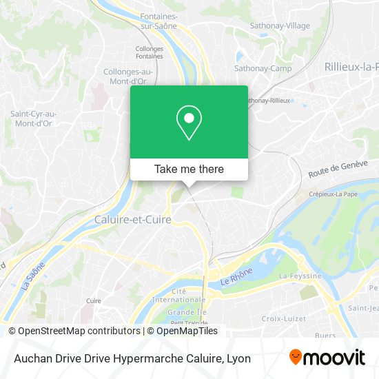 Auchan Drive Drive Hypermarche Caluire map