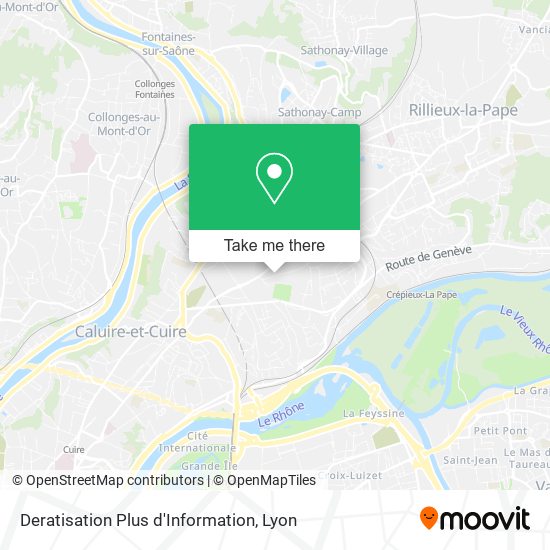 Deratisation Plus d'Information map