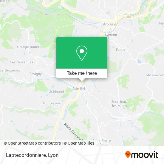 Laptecordonniere map