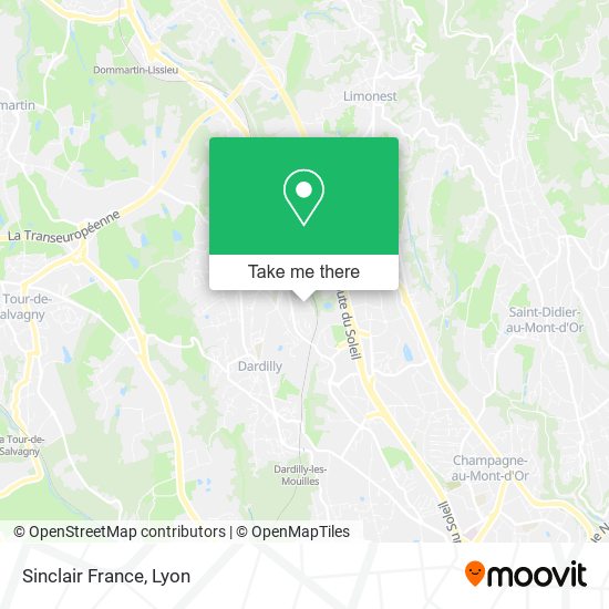 Mapa Sinclair France