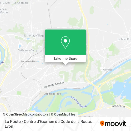 La Poste - Centre d'Examen du Code de la Route map