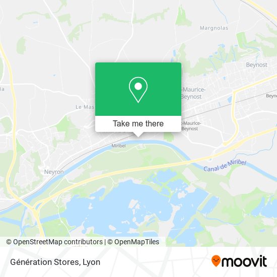 Génération Stores map