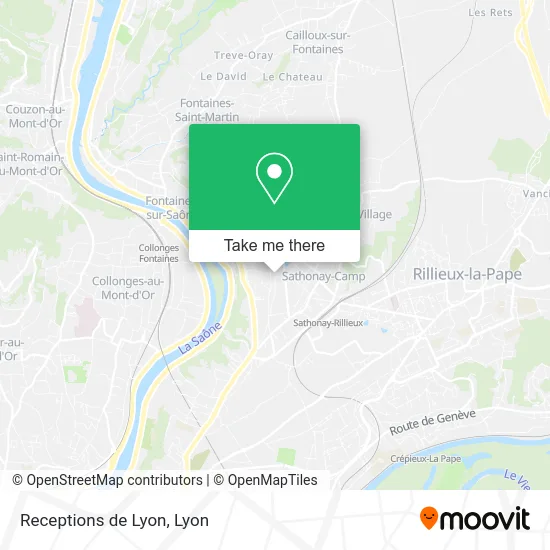 Receptions de Lyon map