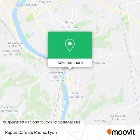 Mapa Repair Cafe du Rhone