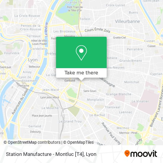 Station Manufacture - Montluc [T4] map