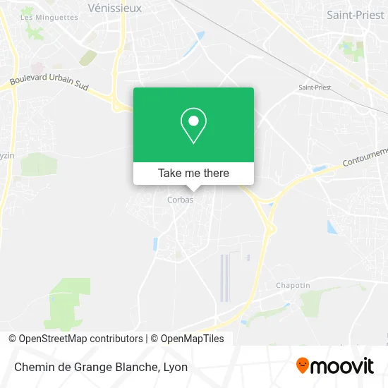 Chemin de Grange Blanche map