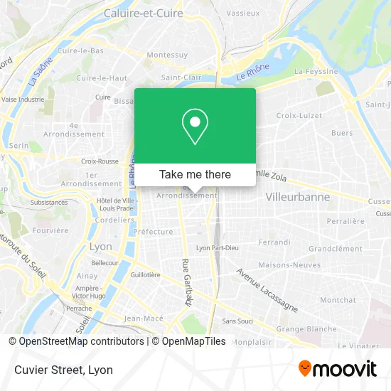 Rue Cuvier map