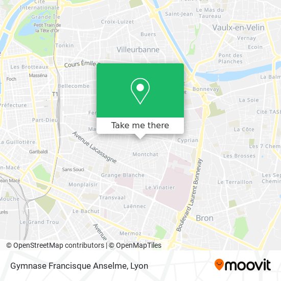 Gymnase Francisque Anselme map