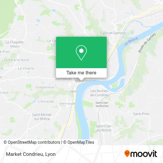 Market Condrieu map
