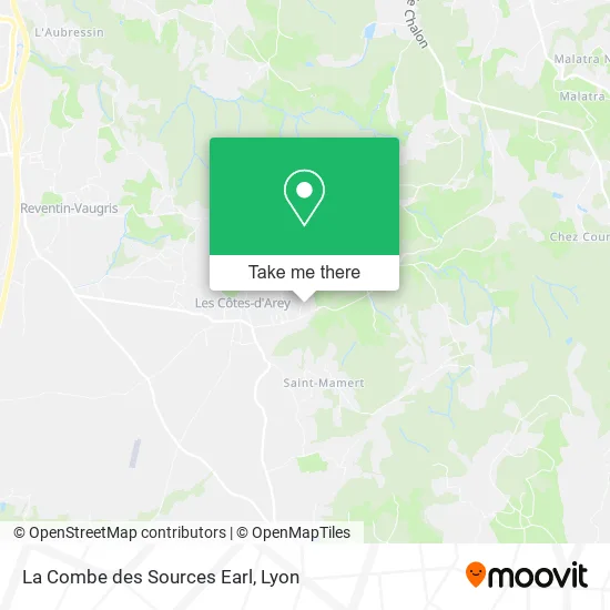 La Combe des Sources Earl map