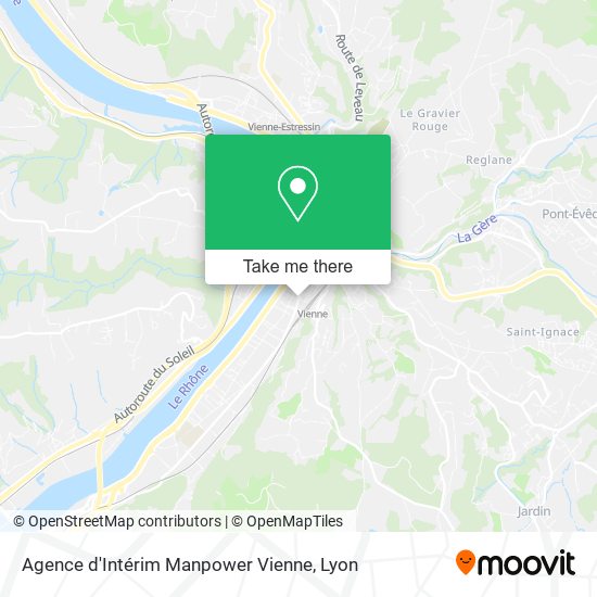 Agence d'Intérim Manpower Vienne map