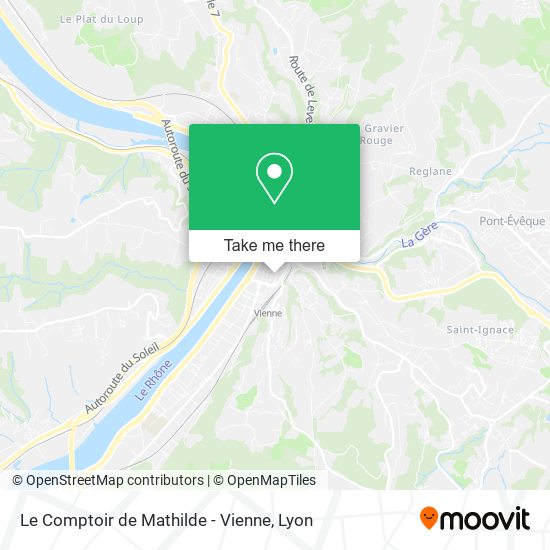 Le Comptoir de Mathilde - Vienne map