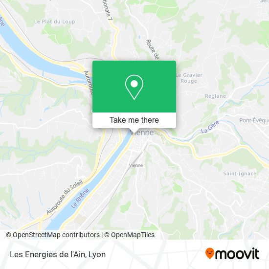 Les Energies de l'Ain map