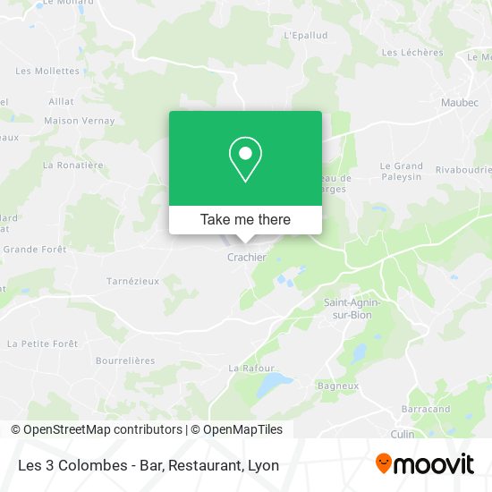 Les 3 Colombes - Bar, Restaurant map