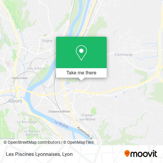 Mapa Les Piscines Lyonnaises