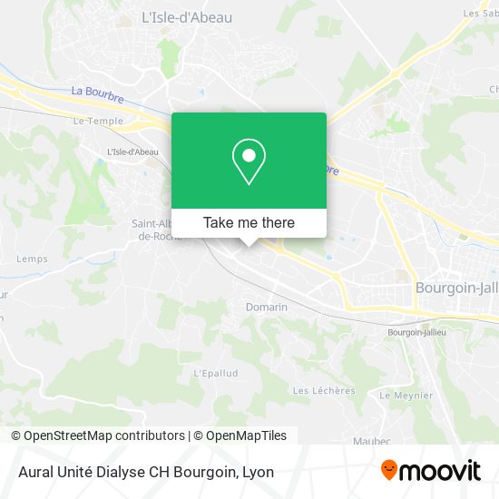 Aural Unité Dialyse CH Bourgoin map