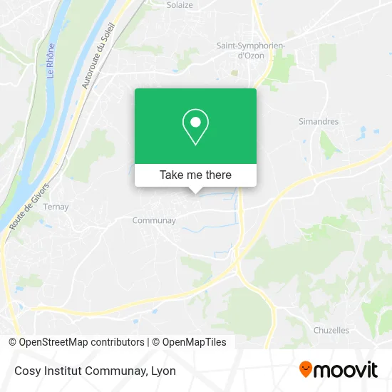 Cosy Institut Communay map