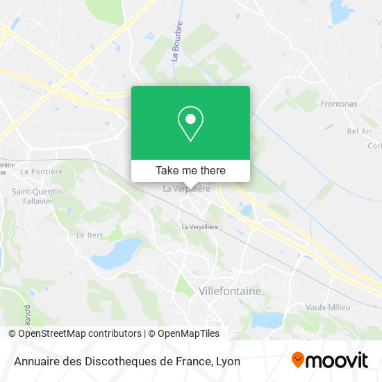 Annuaire des Discotheques de France map