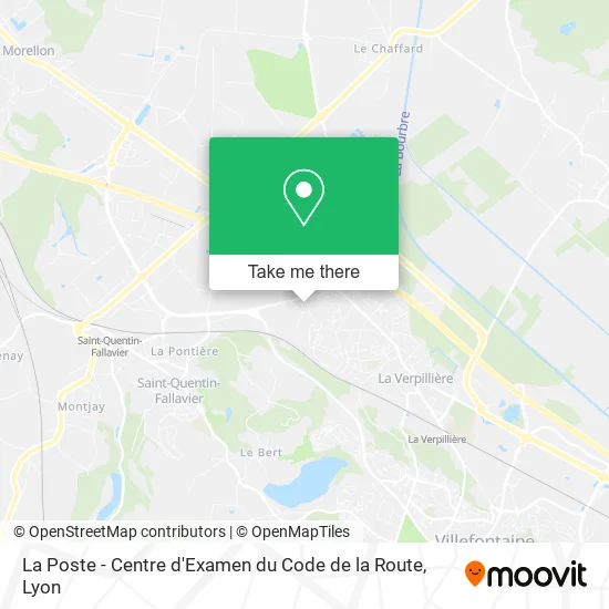 La Poste - Centre d'Examen du Code de la Route map