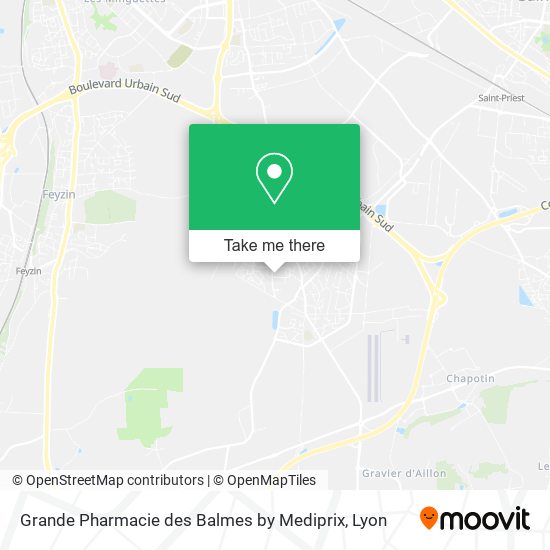 Grande Pharmacie des Balmes by Mediprix map