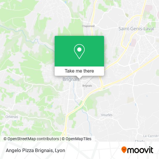 Mapa Angelo Pizza Brignais