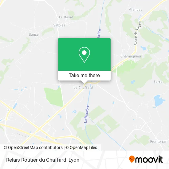 Relais Routier du Chaffard map
