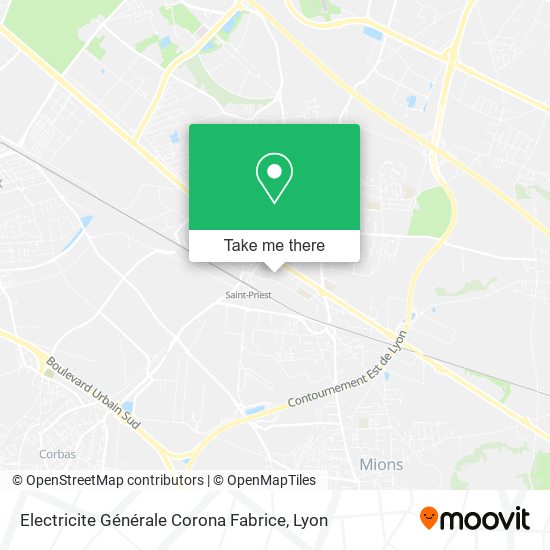 Electricite Générale Corona Fabrice map