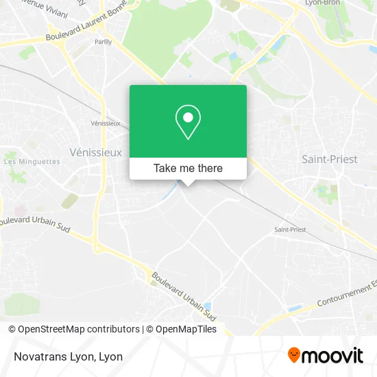 Novatrans Lyon map