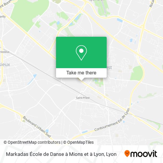 Markadas École de Danse à Mions et à Lyon map