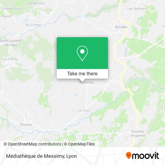 Médiathèque de Messimy map