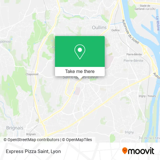 Express Pizza Saint map