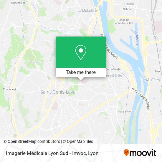 Mapa Imagerie Médicale Lyon Sud - Imvoc