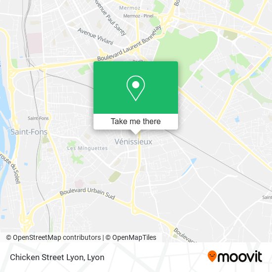 Chicken Street Lyon map
