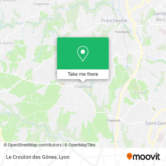 Le Crouton des Gônes map