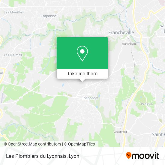 Mapa Les Plombiers du Lyonnais