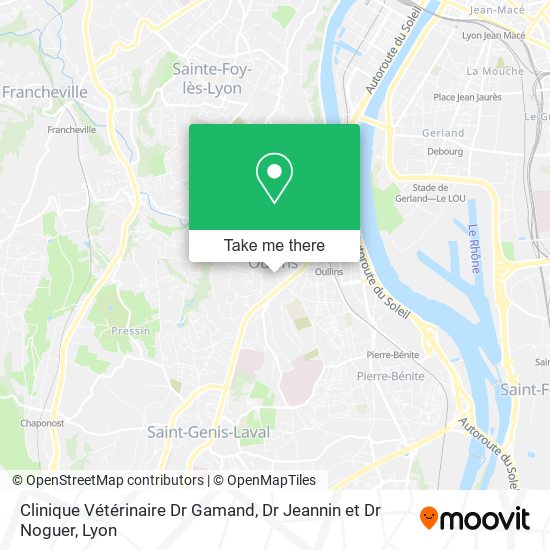 Clinique Vétérinaire Dr Gamand, Dr Jeannin et Dr Noguer map