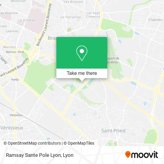 Ramsay Sante Pole Lyon map