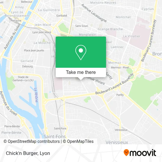 Chick'n Burger map