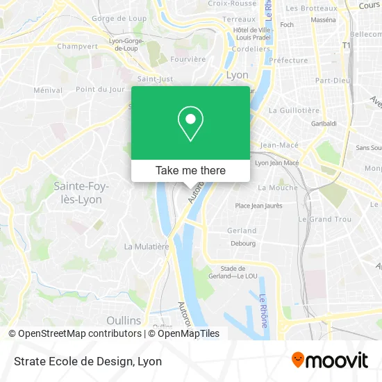 Strate Ecole de Design map