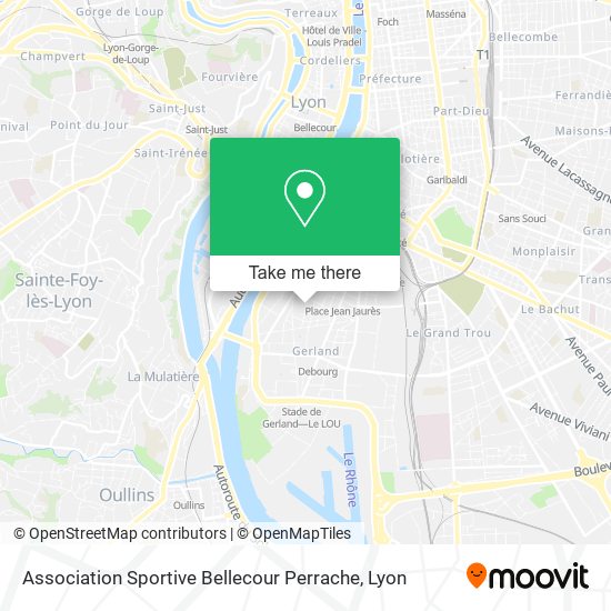 Association Sportive Bellecour Perrache map